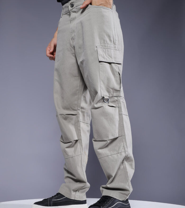 Men Utility Cargo Ash Grey