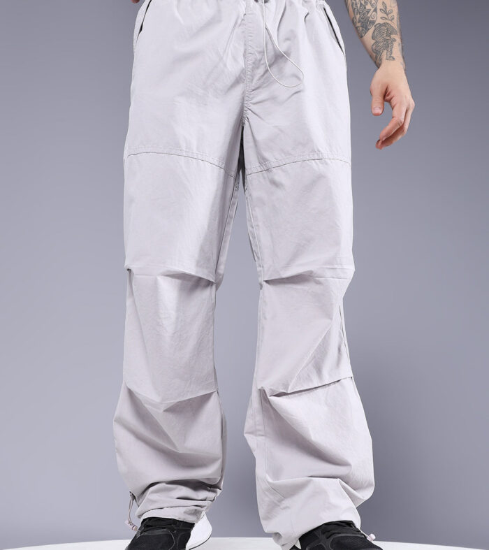 Parachute Pants For Men - Ash Grey