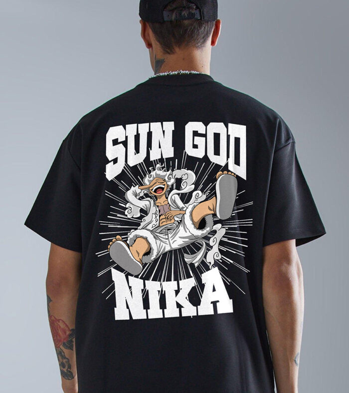 Sun God Men Oversized Printed T-Shirt