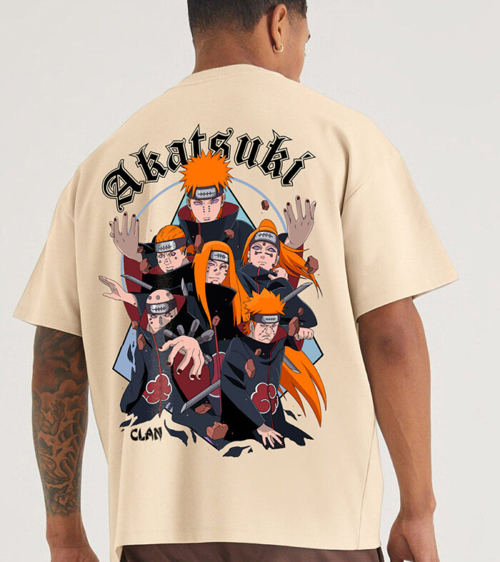 Akatsuki Clan Men Oversized Printed T-Shirt