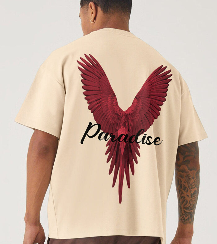 Paradise Men Oversized Printed T-Shirt