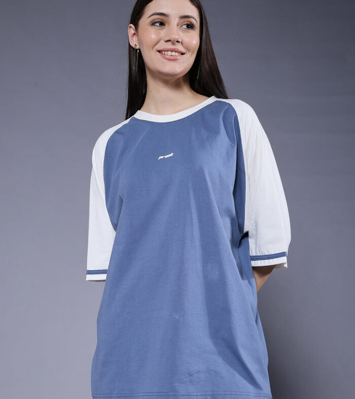 Women Oversized Colorblock T Shirt