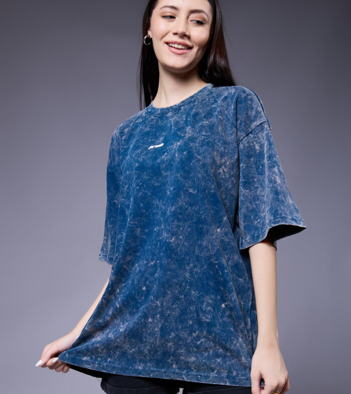 Women Retro Washed Oversized T-Shirt