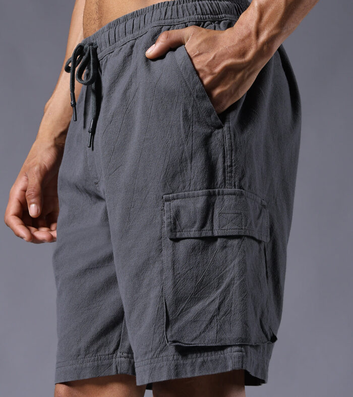 Men Utility Shorts - Dark Grey