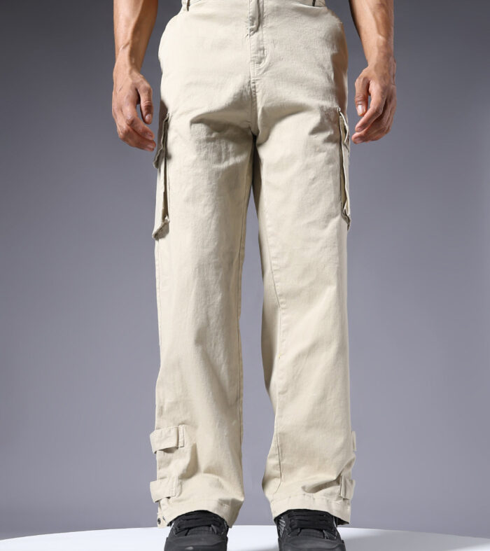 Men Utility Cargos - Off White