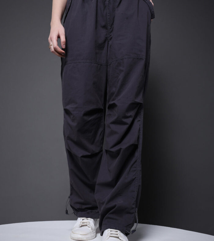 Parachute Pants For Women - Dark Grey