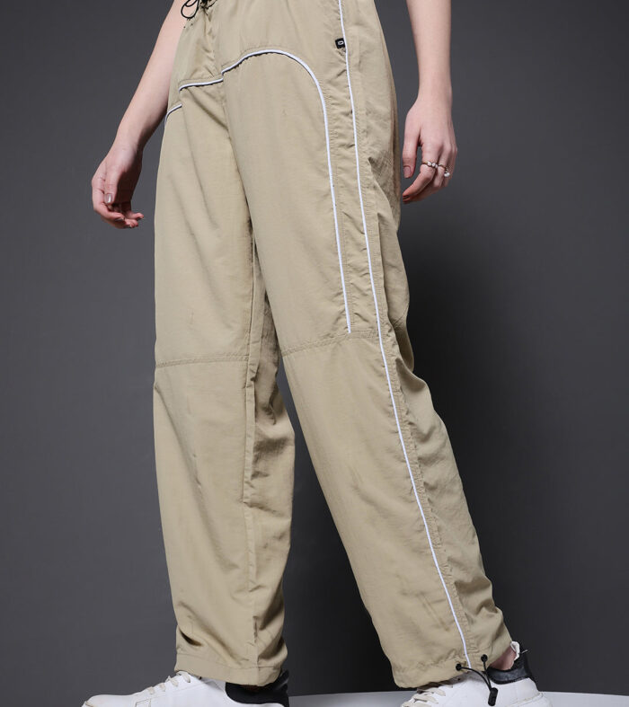 Striped Parachute Pants For Women