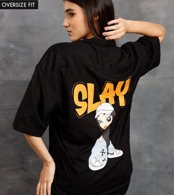 Slay Womens Fluidic Oversized Shirt