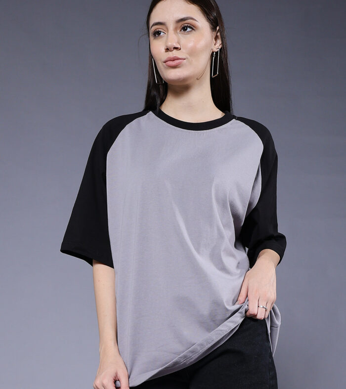 Women Oversized Colorblock T-Shirt