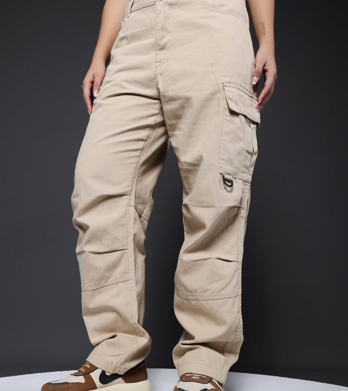 Women Utility Cargo - Beige