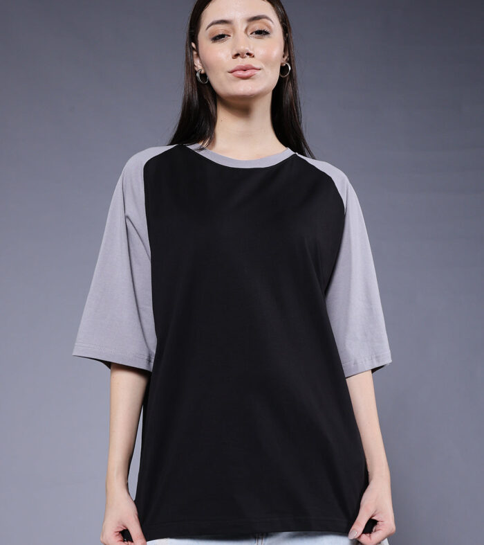 Women Oversized Colorblock T-Shirt