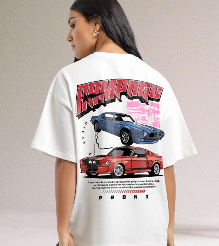 Rampage Women Graphic Oversized Printed T Shirt