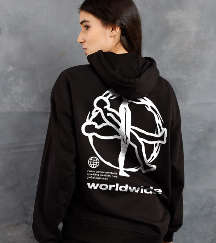 Worldwide Women Drop Shoulder Premium Terry Hoodie