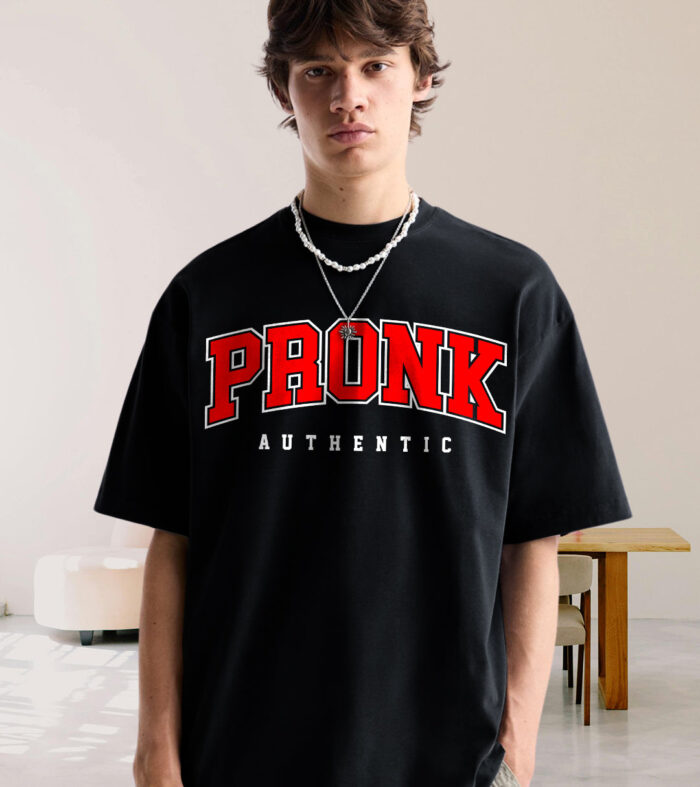 Pronk Authentic Men Oversized T-Shirt - Black