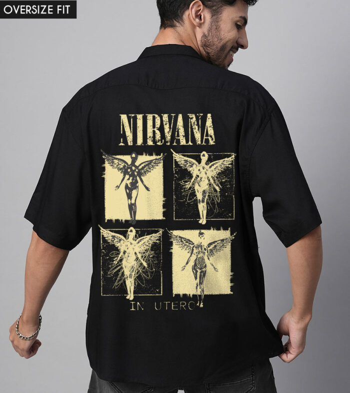 Vintage Nirvana Mens Fluidic Oversized Shirt