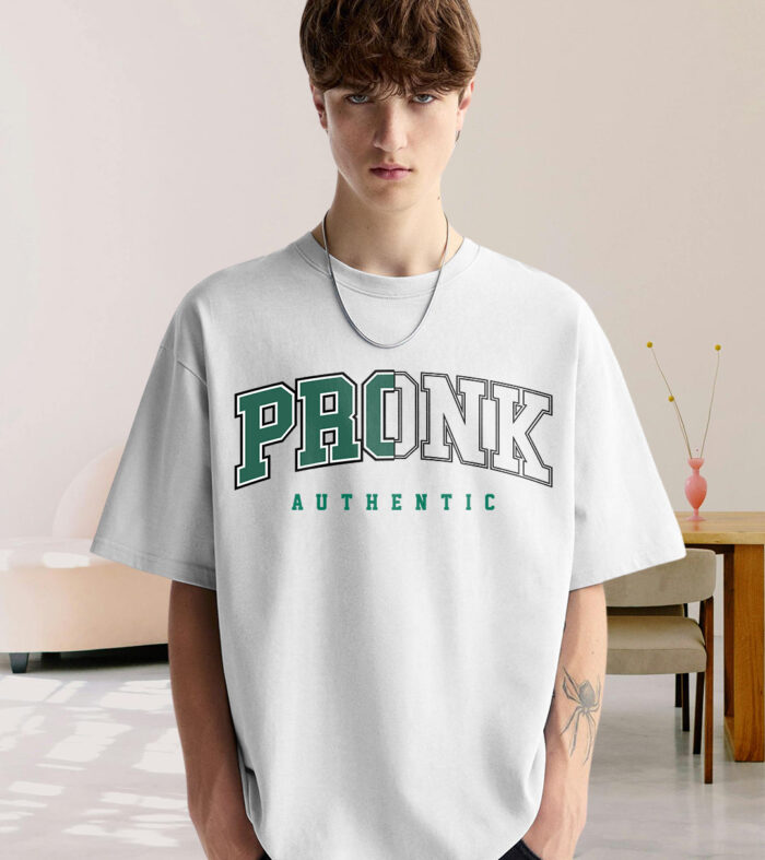 Pronk Authentic Men Oversized T-Shirt - White