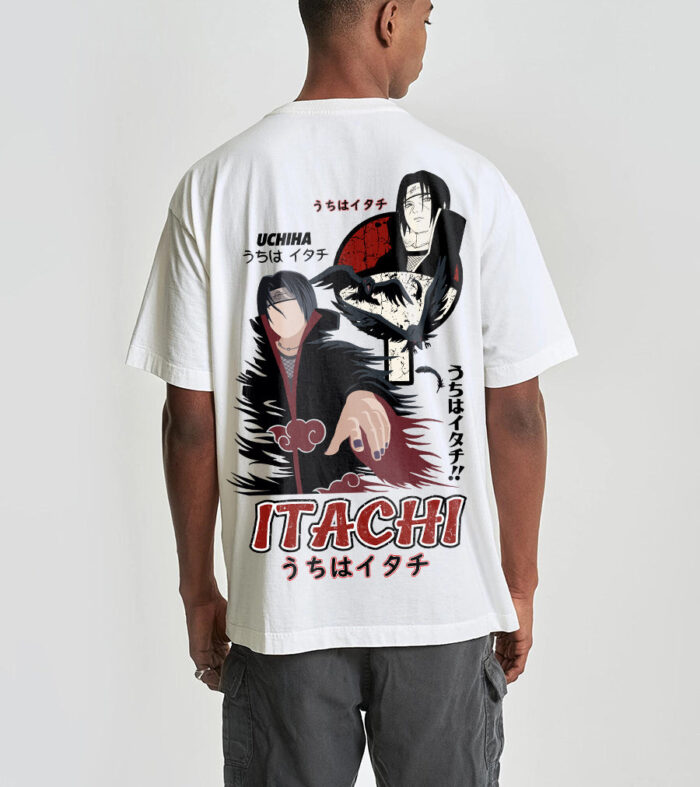 Uchiha Itachi Men Oversized Printed T-Shirt