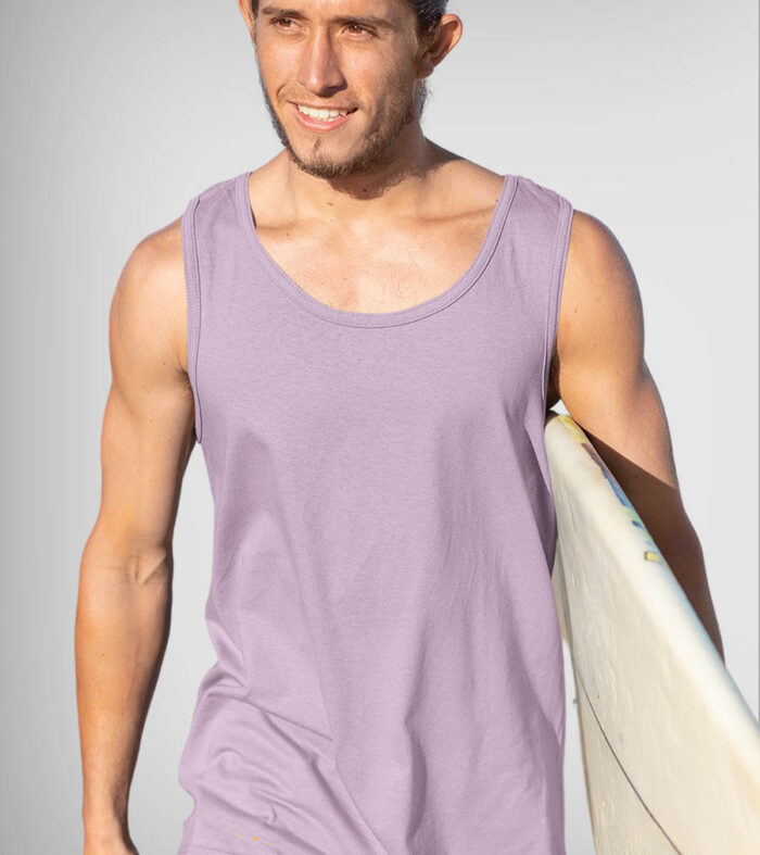 Solid Men Vest - Lilac
