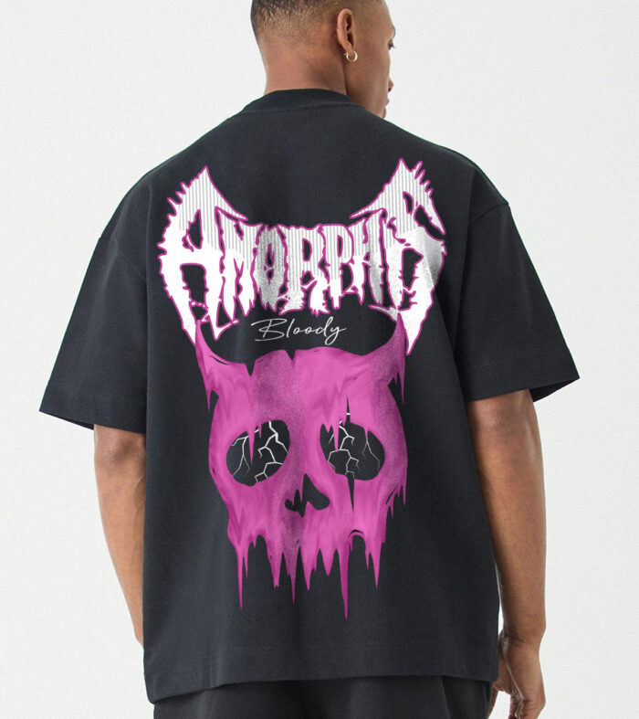 Bloody Men Oversized Printed T-Shirt
