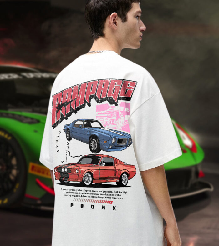 Rampage Men Graphic Oversized Printed T Shirt