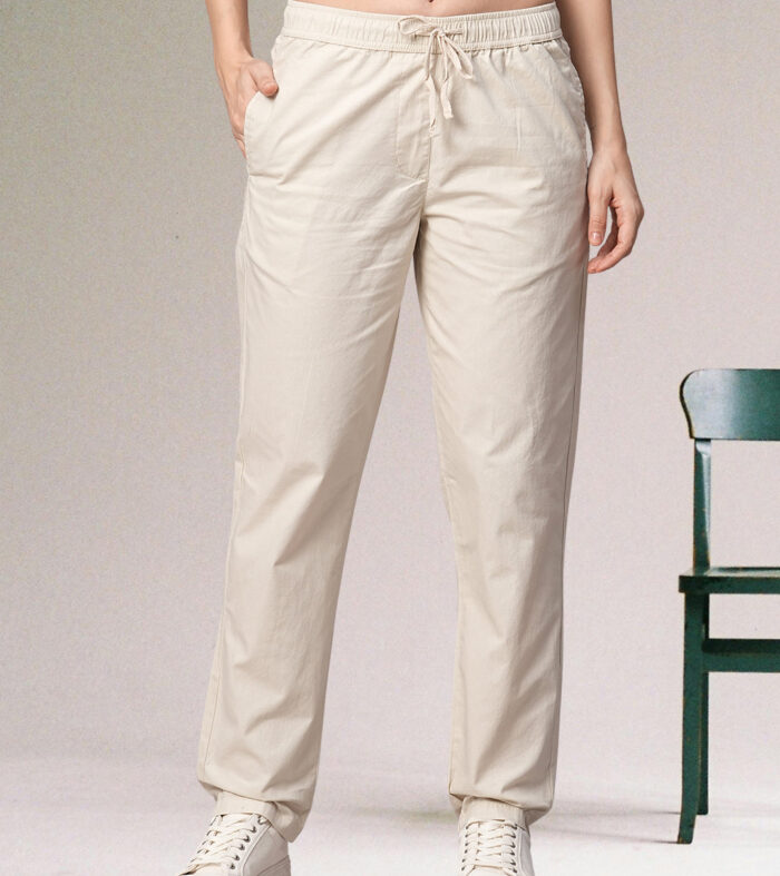 Cotton Pant for Women - Stone
