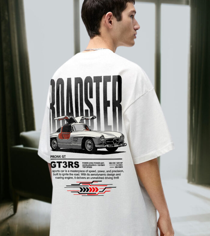 ROADSTER Men Graphic Printed Oversized  T-Shirt