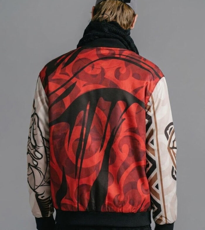 Men Graphic Print Bomber Jacket