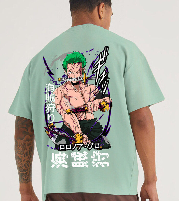 Hunter Zoro Men Oversized Printed T-Shirt