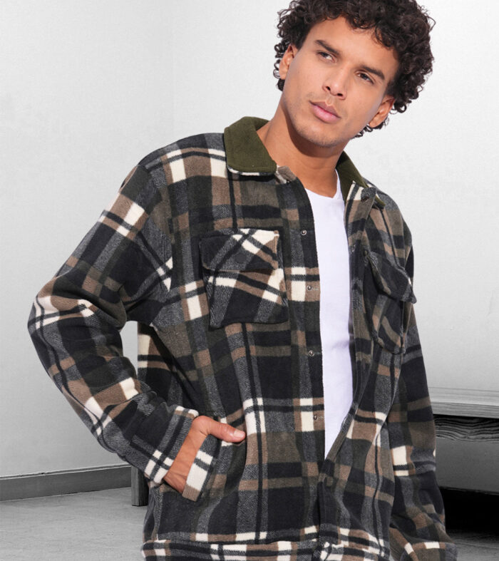 Mens Oversize Polar Fleece Jacket