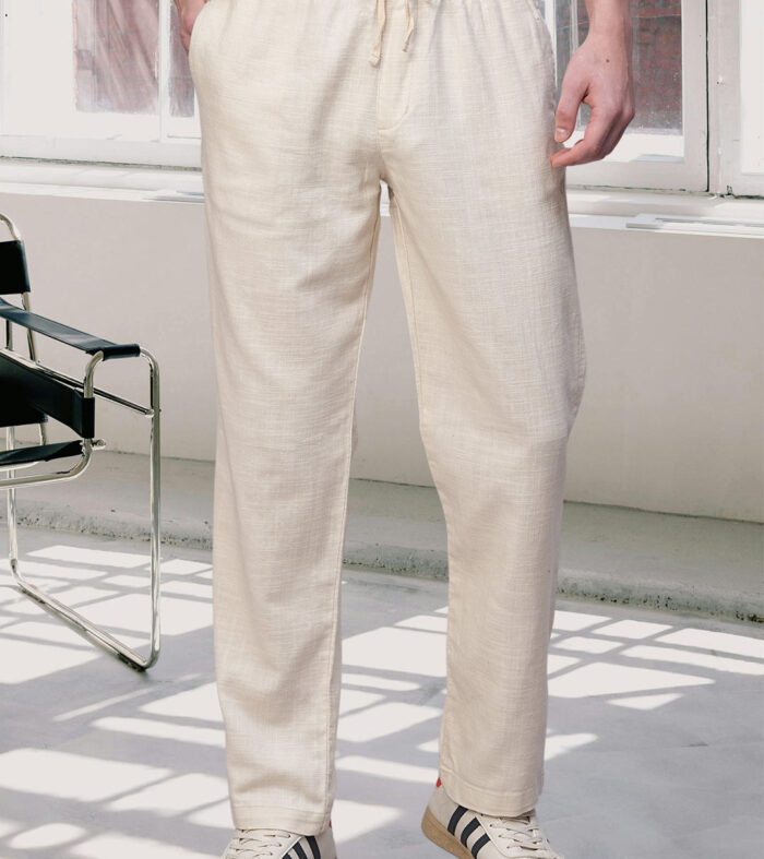 Cotton Pant for Men Solid - IVORY