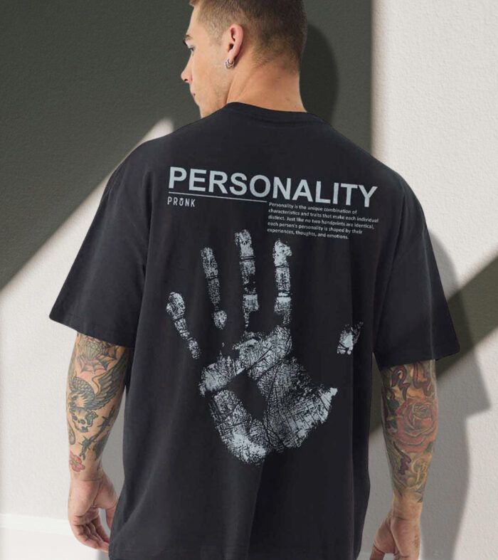 Personality Men Oversized Printed T-Shirt