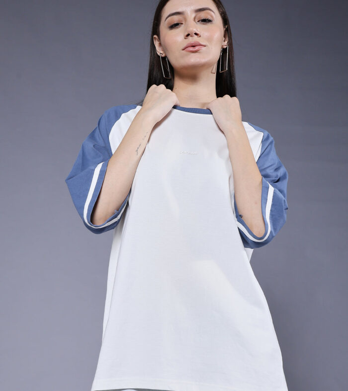 Women Oversized Colorblock T-Shirt