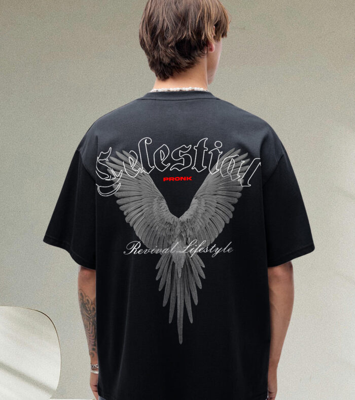 Celestial Men Graphic Printed Oversized T-shirt