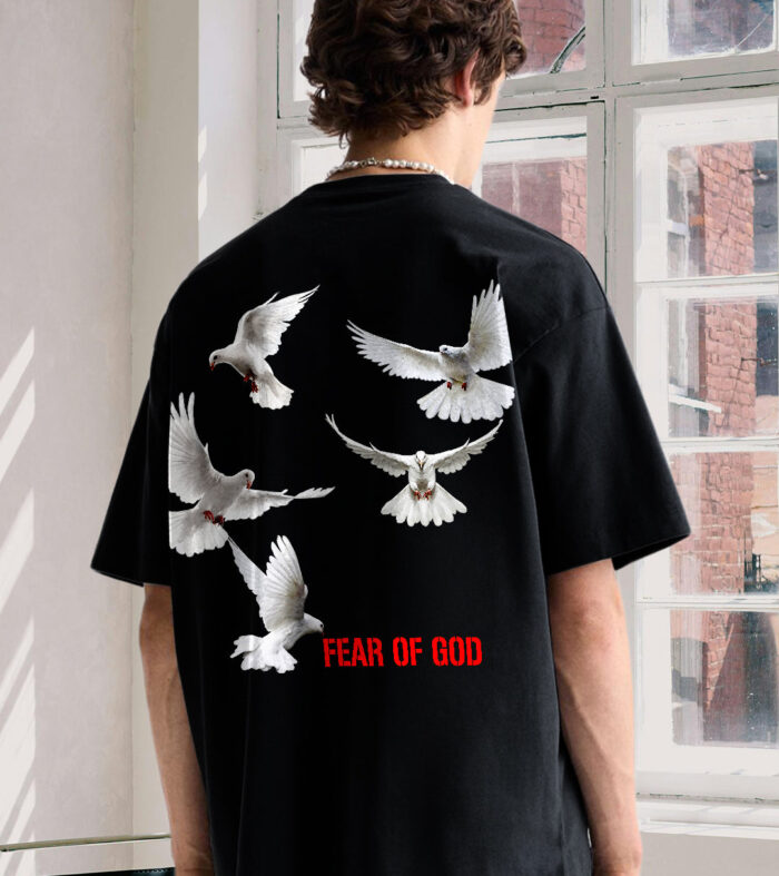 Fear Of God Men Graphic Printed Oversized  T-Shirt
