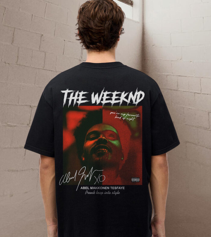 The Weeknd Men Oversized Printed T-Shirt
