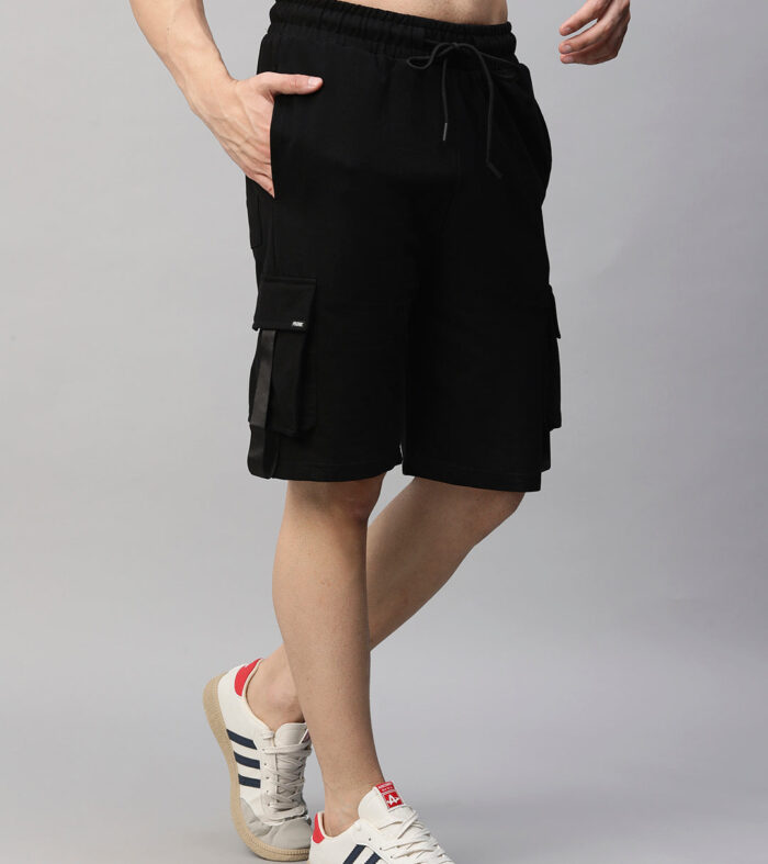 Mens Cargo Shorts - Black