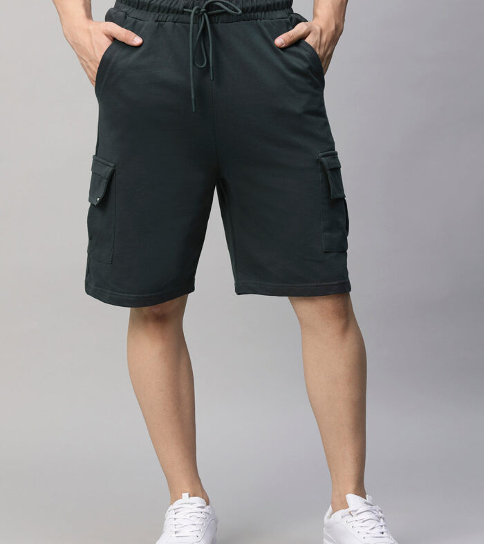 Mens Cargo Shorts - Dark Grey