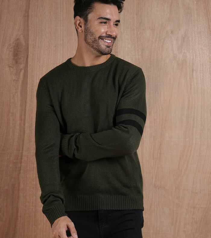 Evergreen Warmth Knitted Men Pullover
