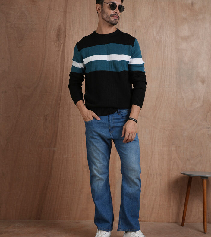 Cozy Up in Style Knitted Men Pullover