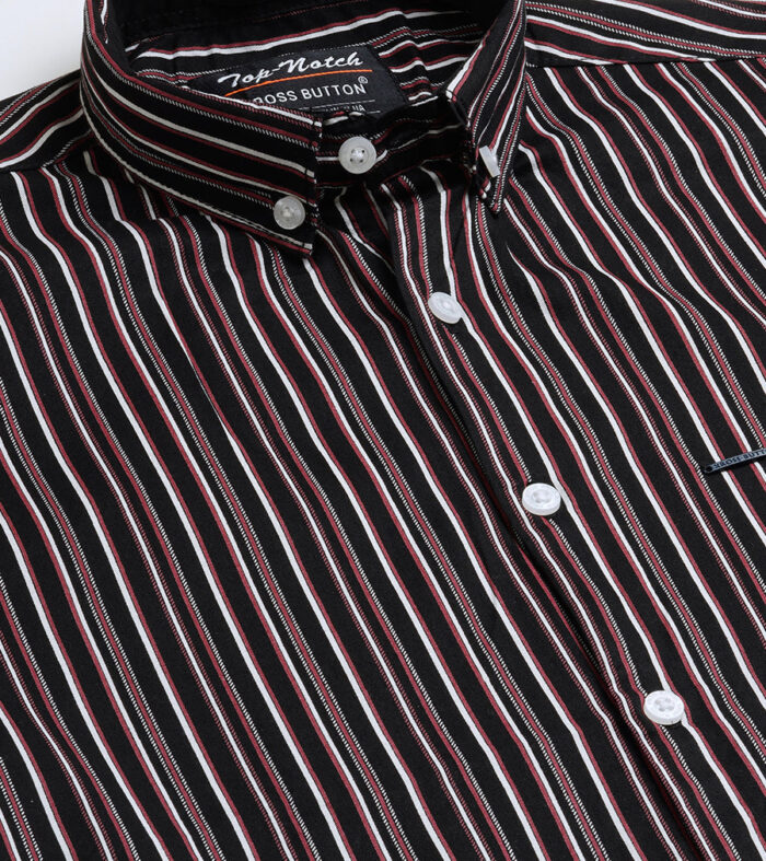 Static Stripe Black Mens Shirt