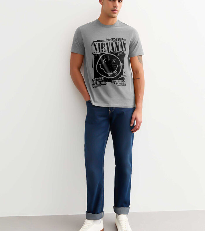 Nirvana Men Half Sleeve T-Shirt