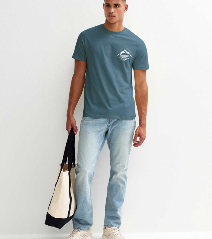 Adventure Begins Men Half Sleeve T-Shirt