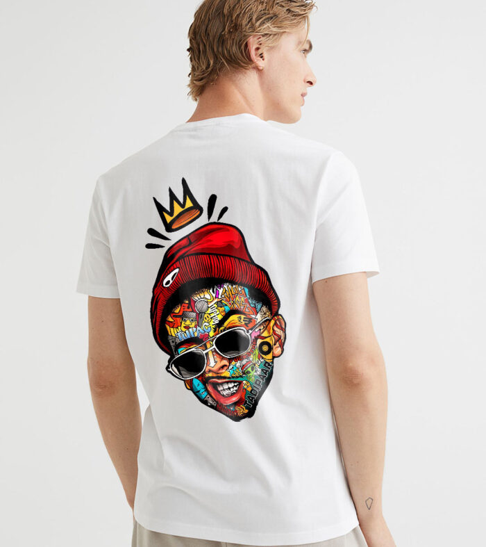 Thug Life Men Regular Fit White Half Sleeve T-Shirt