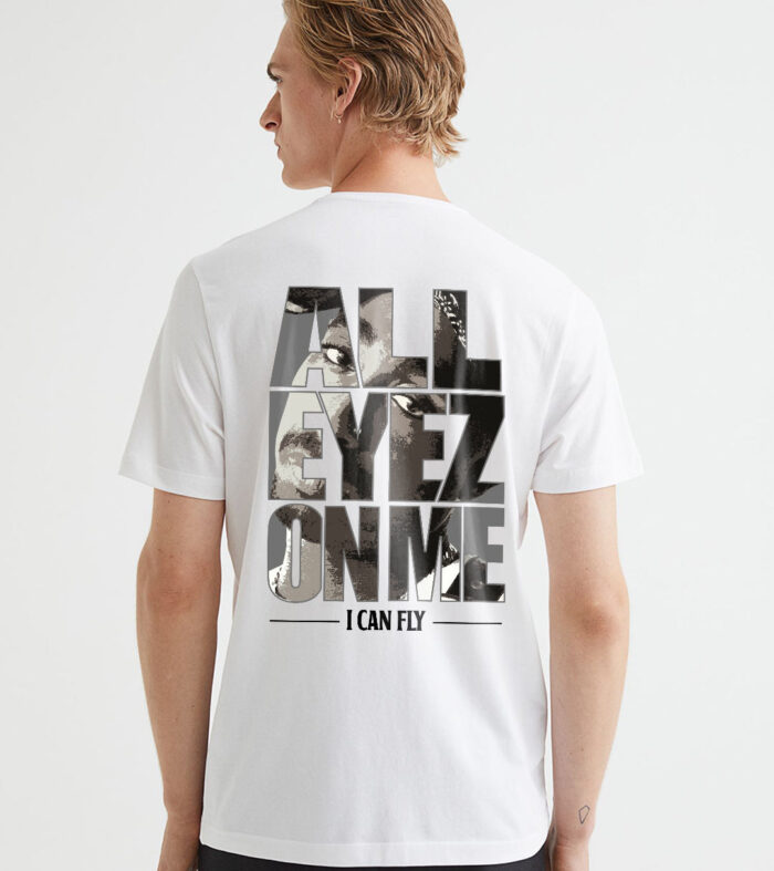 All Eyez On Me Men Half Sleeve Printed T-Shirt