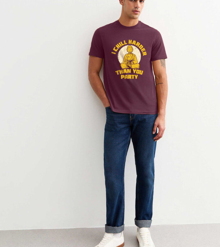 I Chill Harder Than You Party Men Half Sleeve T-Shirt