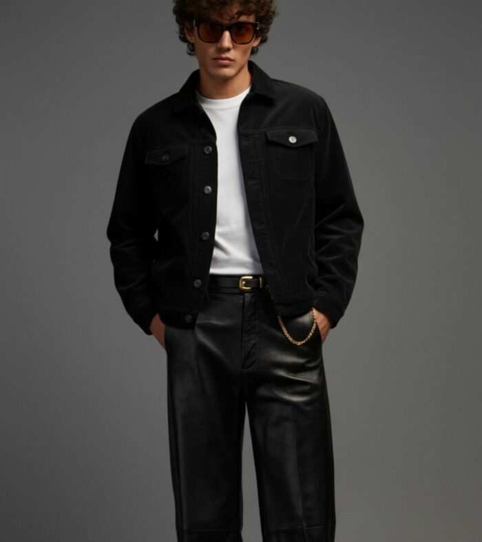 Teddy Lined Corduroy Jacket Wine