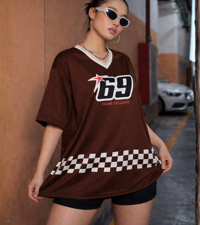 Women Oversized Varsity T-Shirt