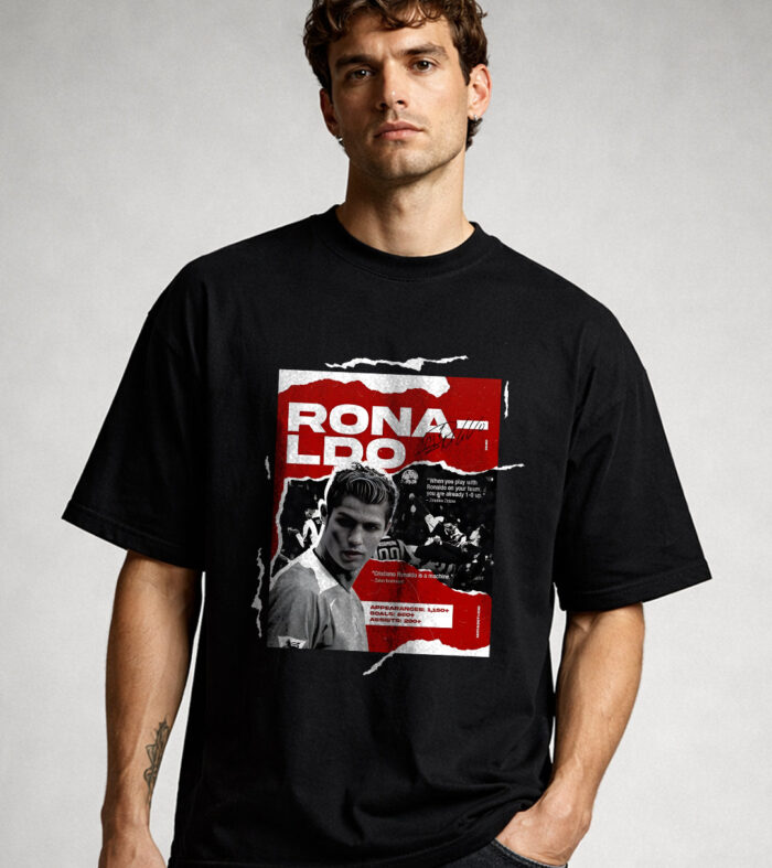 TORN GREATNESS Men Printed Oversized T-Shirt