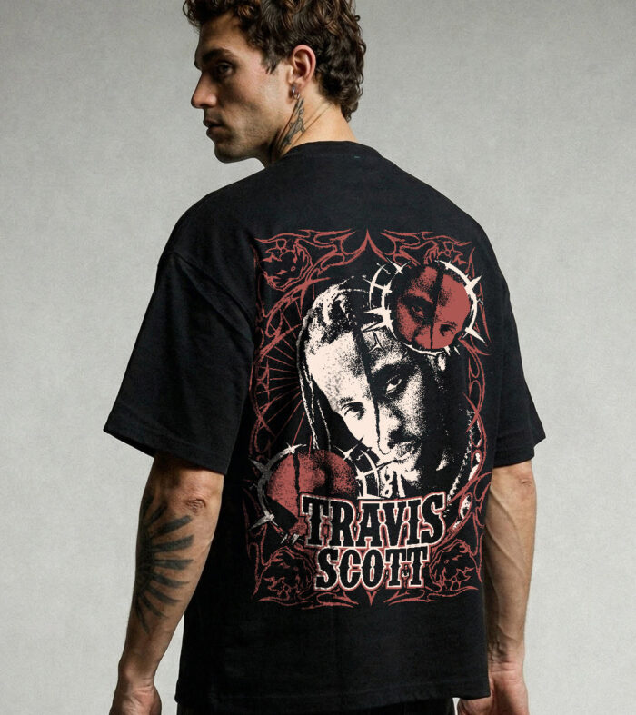 NOISE IN MOTION Men Printed Oversized T-Shirt