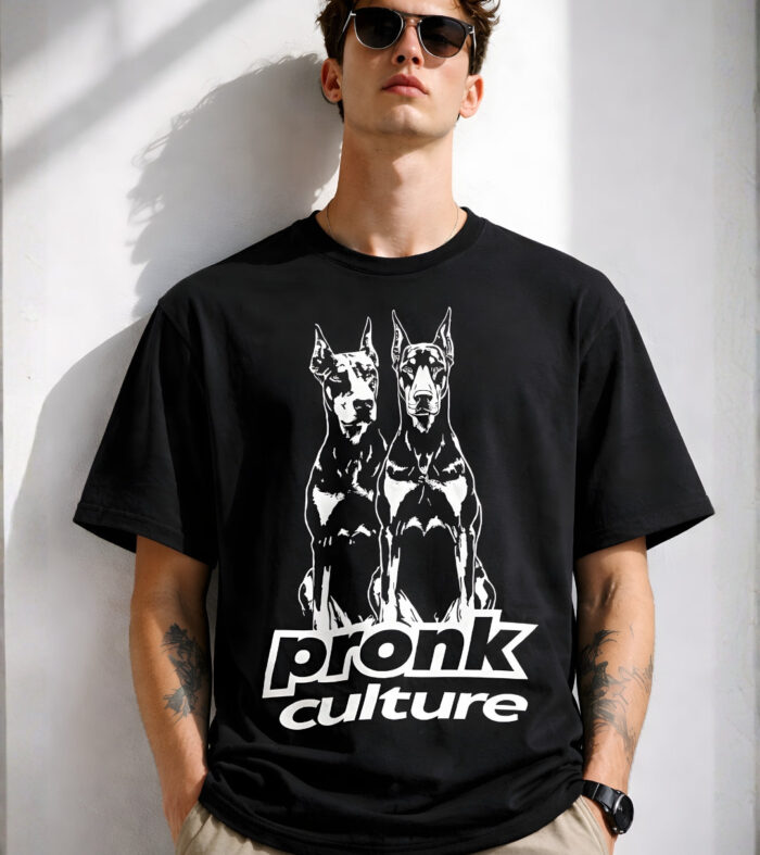 PRONK CULTURE Men Printed Oversized T-Shirt
